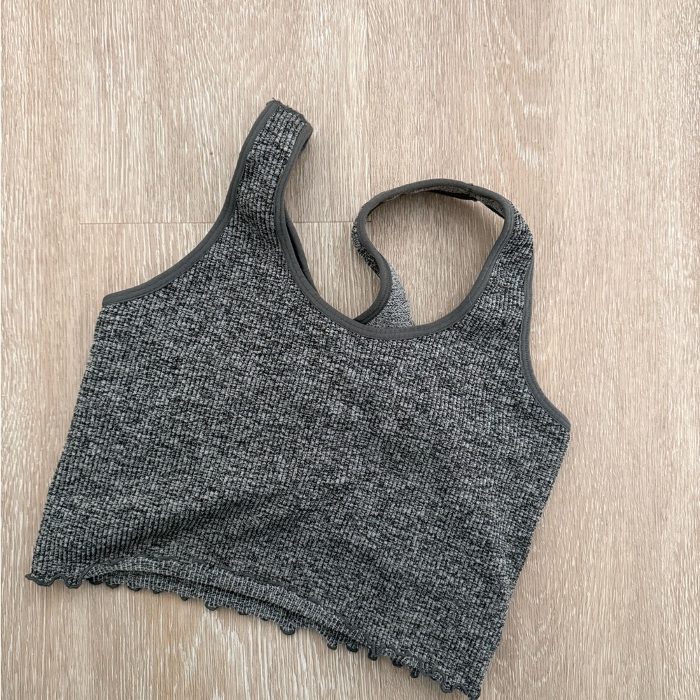 Spiritual Gangster Gray Crop Top